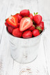 Bucket With Strawberries