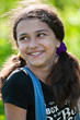 Portrait of a teen girl on nature