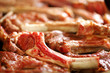 Photo: Roasted ribs on pan Roasted ribs on pan