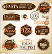 Pizza retro labels Pizza retro labels