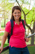 Foto: Young, smiling college student outside Young, smiling college student outside