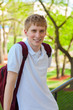Foto: Young, smiling college male student outside Young, smiling college male student outside