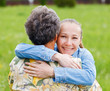 Photo: Elderly woman and her daughter Elderly woman and her daughter