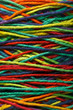 Multicolored yarn roll