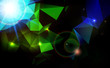 Abstract lens flare technology  background.
