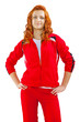 Photo: a sporty redhead female a sporty redhead female