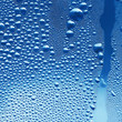 Water drops on glass