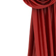 red theater curtain, background