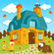 house and cute pets