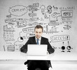 businessman sitting