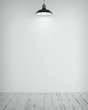 Illustration: wall with lamp wall with lamp