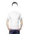 man standing without a face