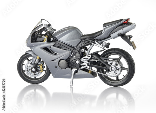Photo: Motorcycle on white background Motorcycle on white background
