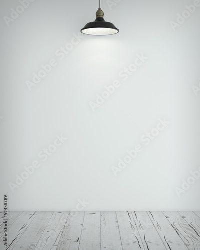 Illustration: wall with lamp wall with lamp