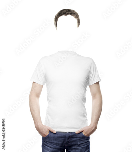 Photo: man standing without a face man standing without a face