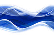 Abstract blue and white waves