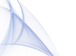 Ilustração: Abstract gentle blue waves on white background Abstract gentle blue waves on white background