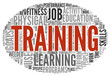 Training and education related words concept