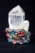 A bracelet is an article of jewelry that is worn around the wris