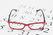 Photo: Reading eyeglasses and eye chart Reading eyeglasses and eye chart