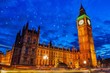 Foto: Lights of Big Ben Tower in London Lights of Big Ben Tower in London