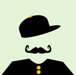hipster wearing baseball cap sideways
