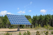 solar panel in rural setting