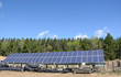 solar panel in rural setting