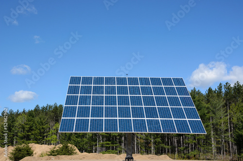 Photo: solar panel in rural setting solar panel in rural setting