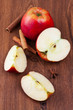 Apples and cinnamon