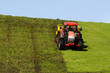 Tractor plowing the ground