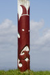 Maori wooden carved totem