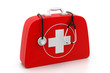 Stethoscope And First Aid Kit