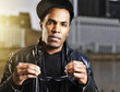 cool urban african american man  posing