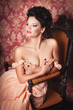 Beautiful bride in wedding day In bridal dress. newlywed woman