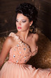 Beautiful bride in wedding day In bridal dress. newlywed woman