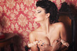 Beautiful bride in wedding dress