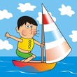 boy and ship