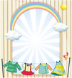 Clothes hanging under the sun near an entrance