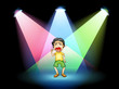 A boy crying at the stage