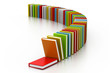 Colourful books.