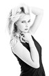 Blonde Traumfrau - Schwarz Weiß Fotografie - Portrait