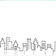 Cartoon Abstract City landscape
