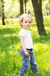 Little girl in park