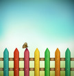 Colorful fence