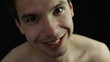 Man making funny faces