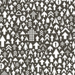 Vector: Seamless background of different arrows Seamless background of different arrows