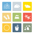Holiday Flat Icons for Web and Mobile Applications