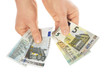 5 Euro banknote, old and new