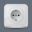 Electric outlet vector icon